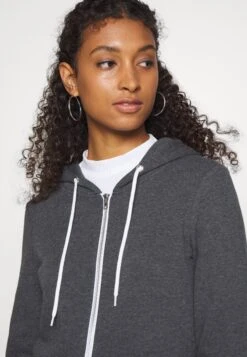 Even&Odd Zip-Up Sweatshirt - Mottled Dark Grey -Even-Odd Store 04a4969f50074e63bd0fcba6c028e1e3