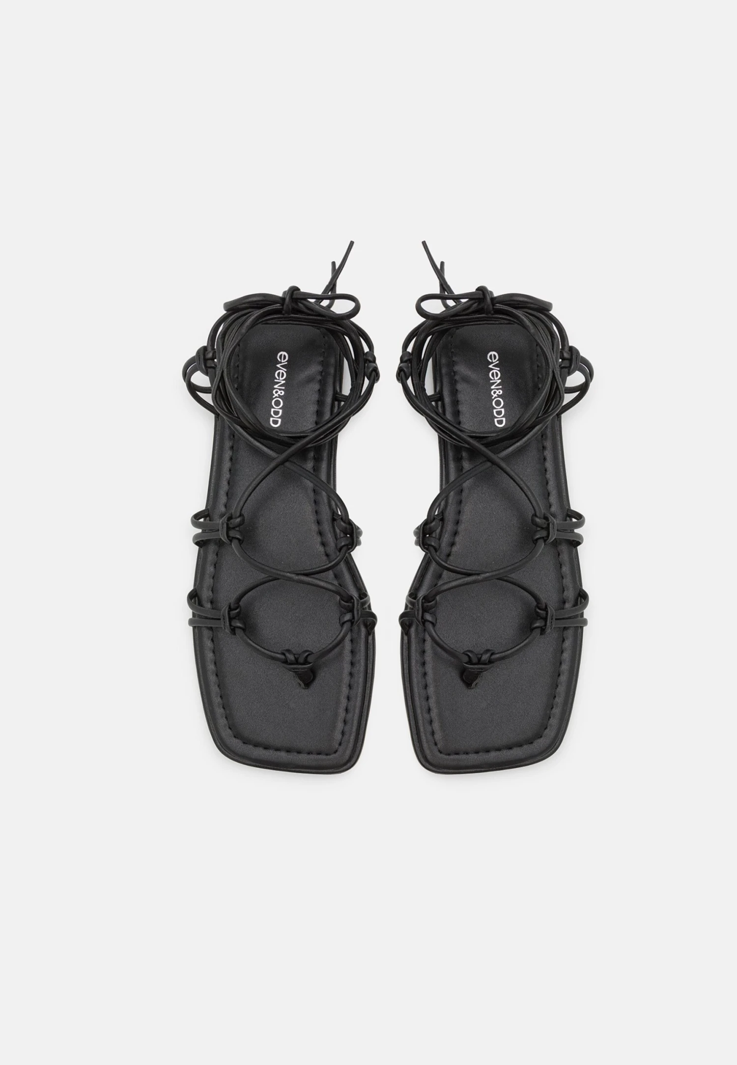 Even&Odd T-Bar Sandals - Black 6 Even&Odd T-Bar Sandals - Black - Image 6