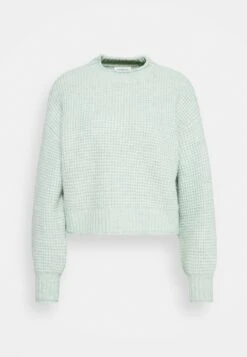 Even&Odd Moss Stitch Jumper - Jumper - Light Green