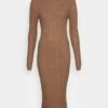 Jumper Dress - Mottled Dark Brown