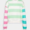Even&Odd Sweatshirt - Light Green/Light Blue/White