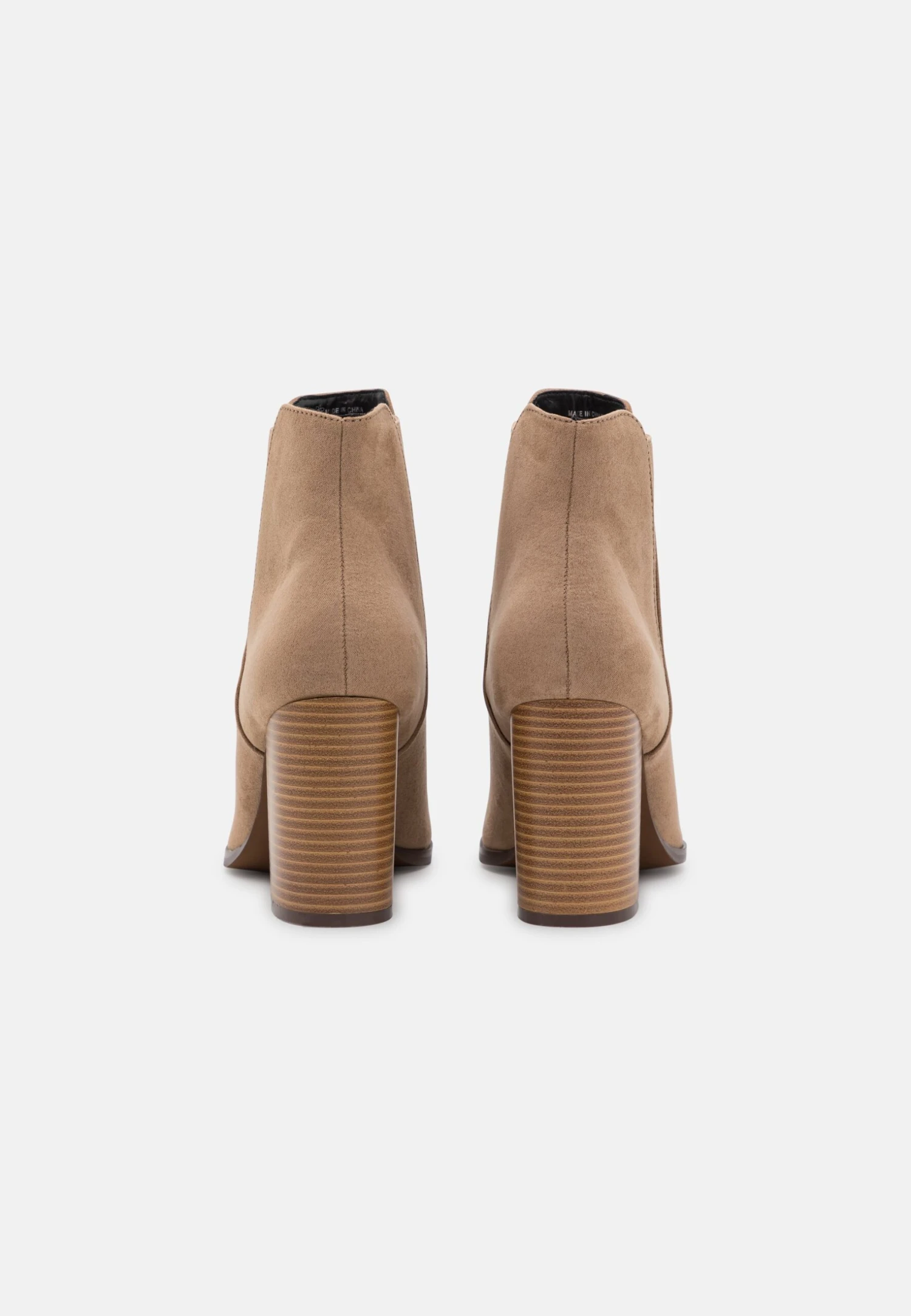 High Heeled Ankle Boots - Beige 4 High Heeled Ankle Boots - Beige - Image 4