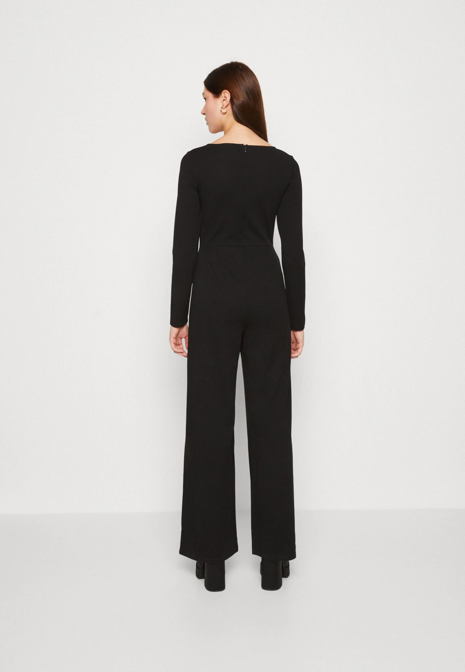 Even&Odd Wide Leg Long Sleeves Bodice - Jumpsuit - Black 3 Even&Odd Wide Leg Long Sleeves Bodice - Jumpsuit - Black - Image 3