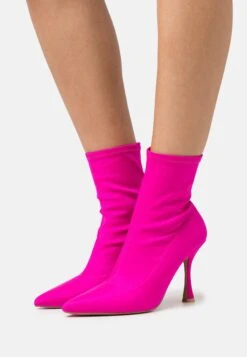 Even&Odd High Heeled Ankle Boots - Pink