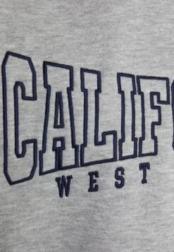 Even&Odd Poloneck With Collar And Embroidery - Sweatshirt - Mottled Light Grey -Even-Odd Store 17f0bfee7bdc43479d783cb335e79660