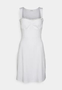 Even&Odd Sleeveless Sweetheart Neckline Princess Seams Flared Skirt Mini Dress (Eo-Ss23-C131-Sp) / 001 - White - Day Dress - 001 - White -Even-Odd Store 189795427f654a1d97a2c490db539d88