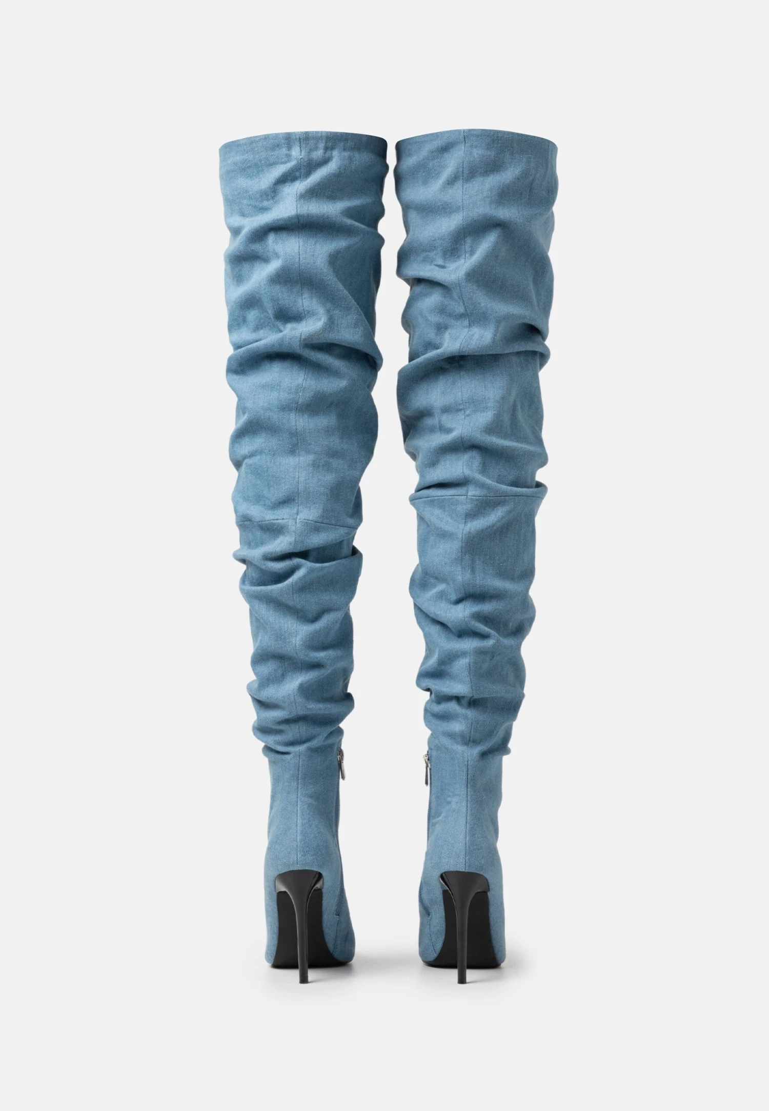 Even&Odd High Heeled Boots - Blue Denim 4 Even&Odd High Heeled Boots - Blue Denim - Image 4