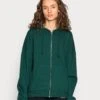 Even&Odd Zip-Up Sweatshirt - Dark Green