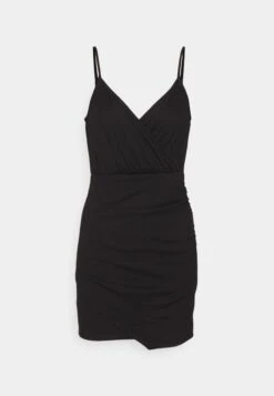 Even&Odd Strappy Warp Mini Bodycon Punto Dress - Shift Dress - Black -Even-Odd Store 1aeeda312fb442ac8b5f0195c9f35d52