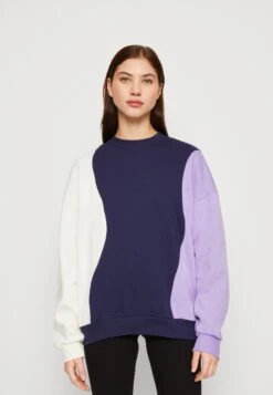 Even&Odd Sweatshirt - Dark Blue/Purple/Off-White