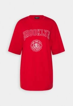 Even&Odd Print T-Shirt - Dark Red 9 Even&Odd Print T-Shirt - Dark Red -Even-Odd Store 1f6493461b5c4af19bc134f53a59021b