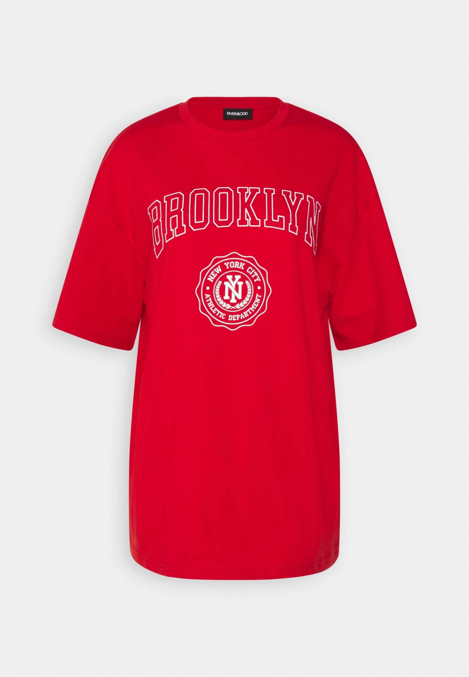 Even&Odd Print T-Shirt - Dark Red 4 Even&Odd Print T-Shirt - Dark Red - Image 4