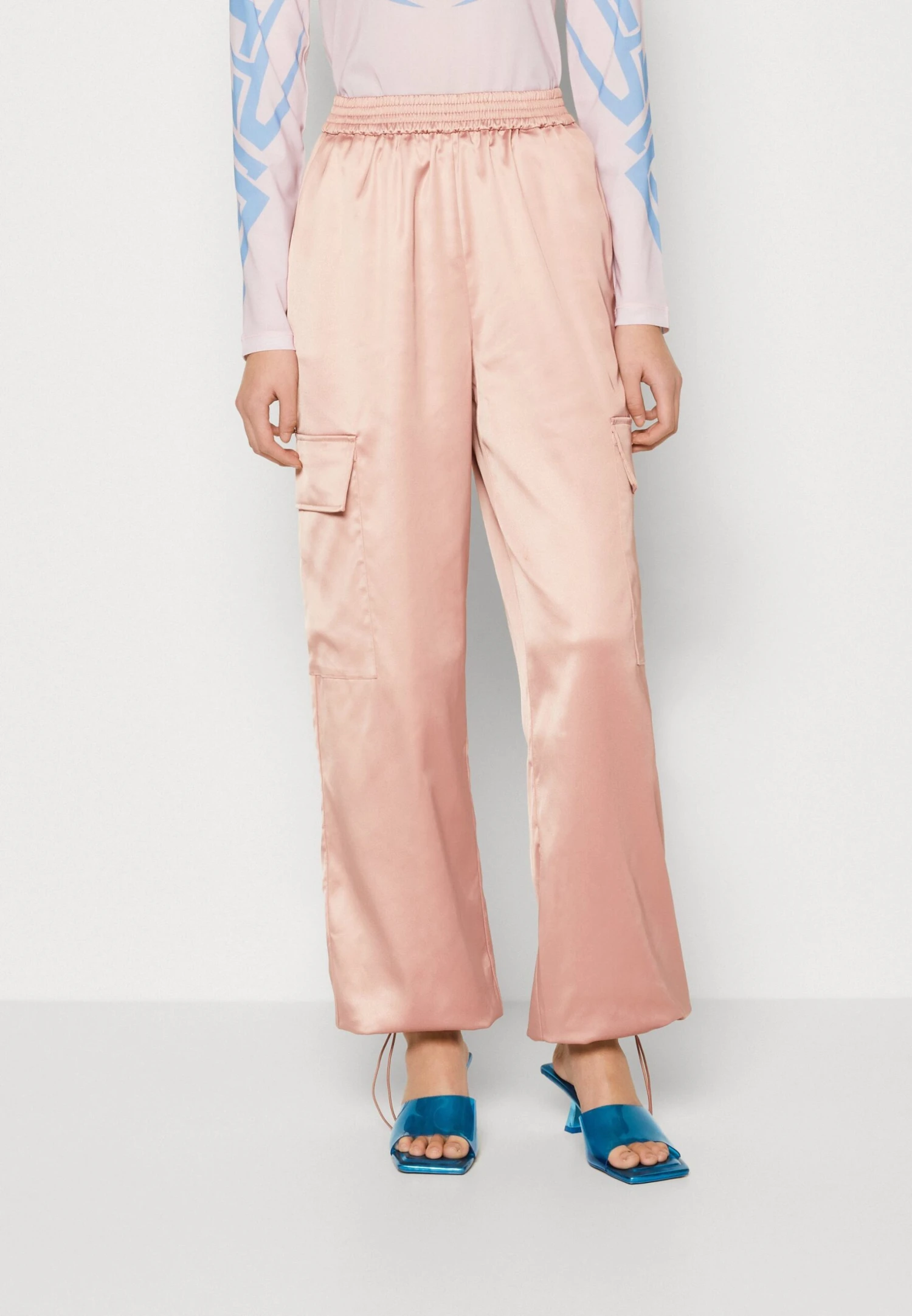 Even&Odd Cargo Trousers - Pink 1 Even&Odd Cargo Trousers - Pink