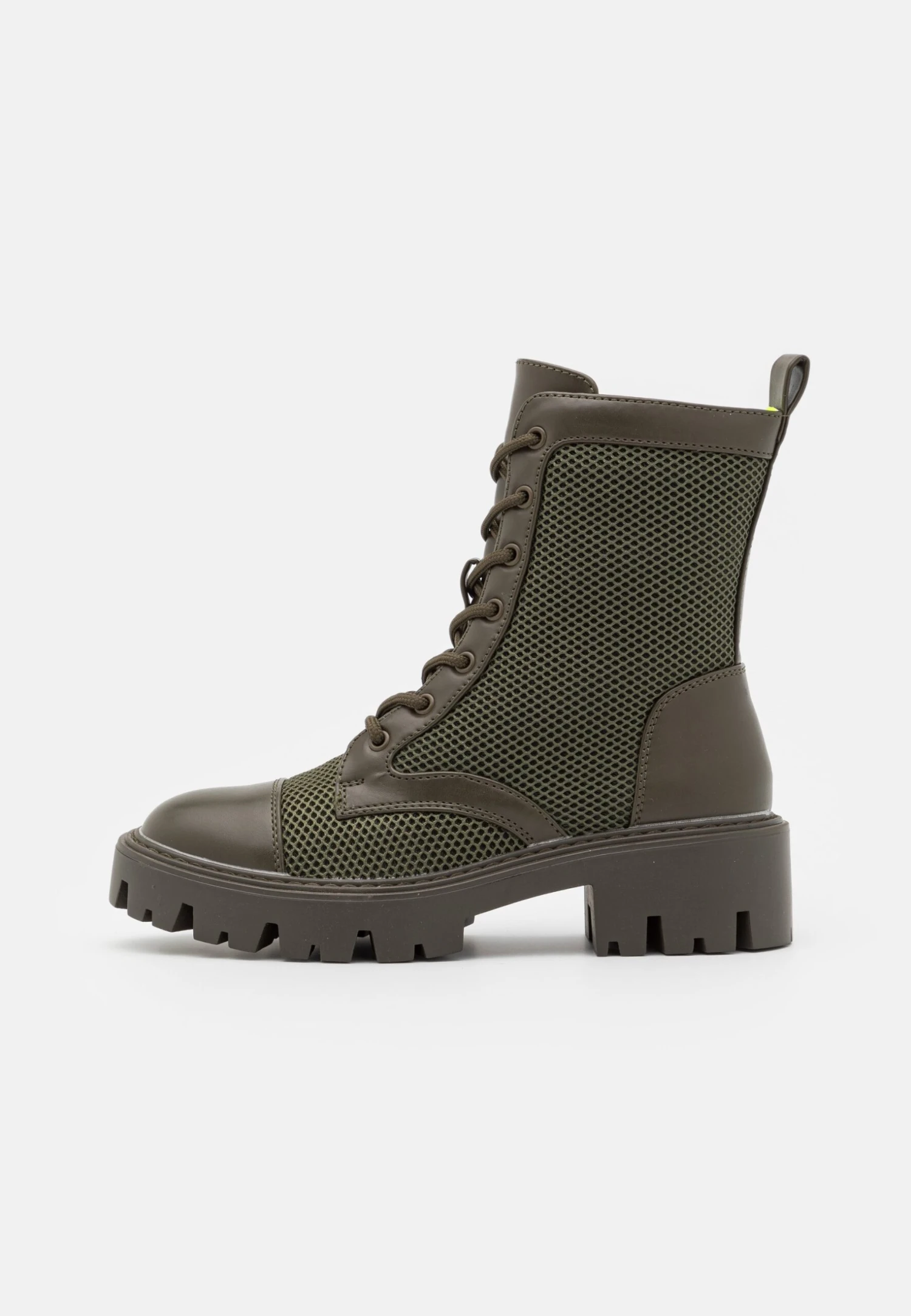 Even&Odd Platform Ankle Boots - Khaki 2 Even&Odd Platform Ankle Boots - Khaki - Image 2