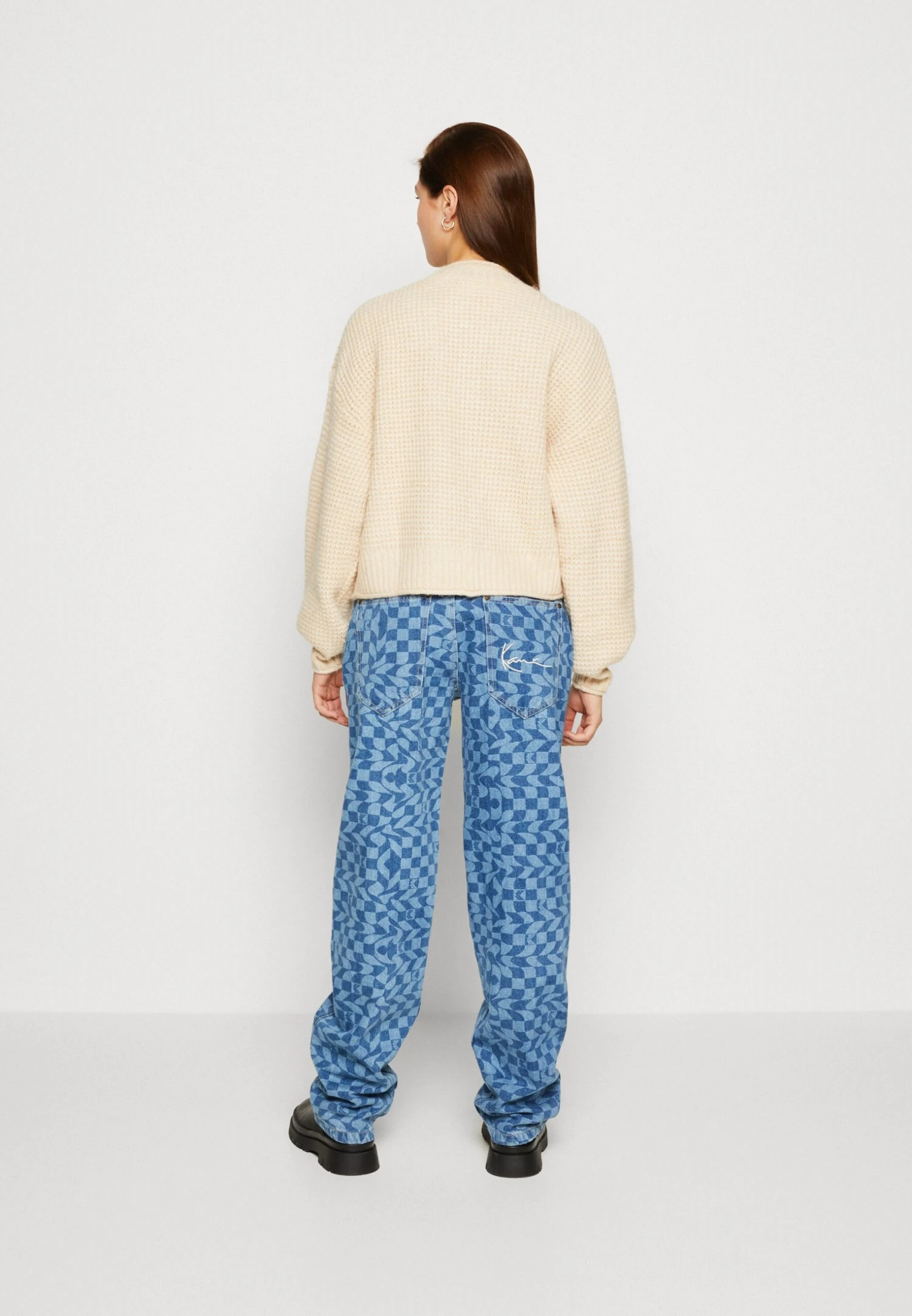 Even&Odd Moss Stitch Jumper - Jumper - Sand 3 Even&Odd Moss Stitch Jumper - Jumper - Sand - Image 3