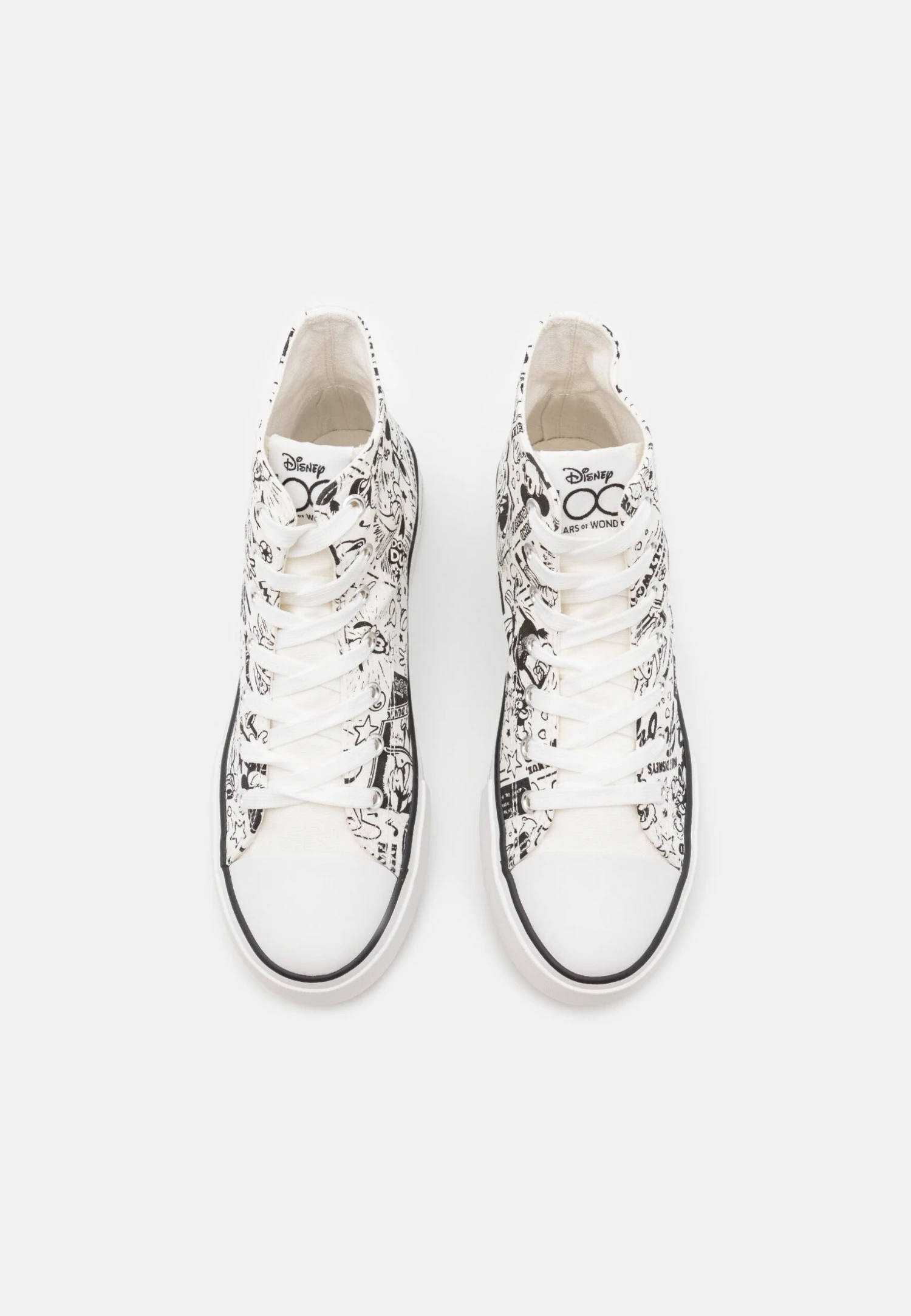 Even&Odd Disney D100 - High-Top Trainers - Black/White 5 Even&Odd Disney D100 - High-Top Trainers - Black/White - Image 5