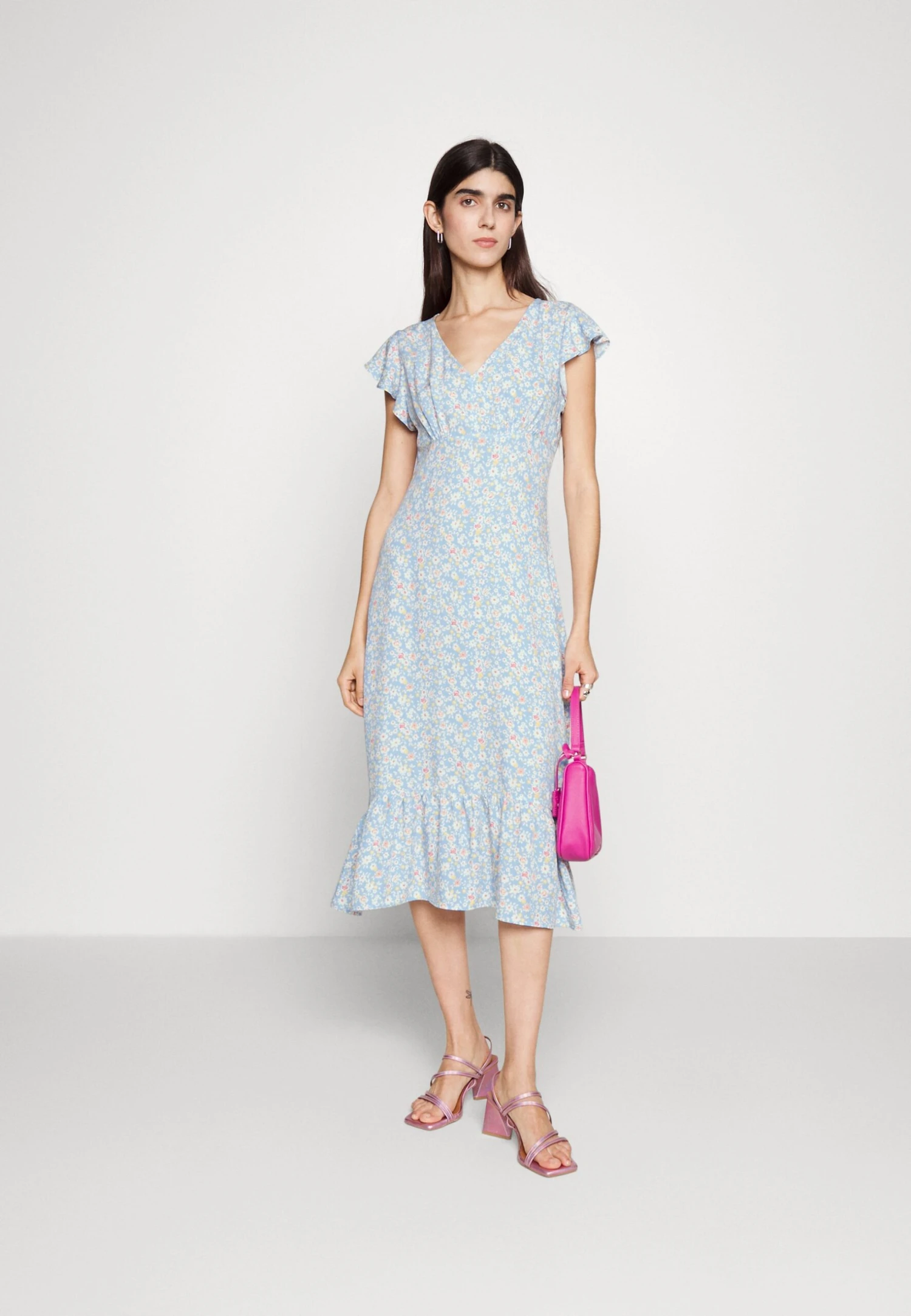 Even&Odd Day Dress - Light Blue/Pink 2 Even&Odd Day Dress - Light Blue/Pink - Image 2