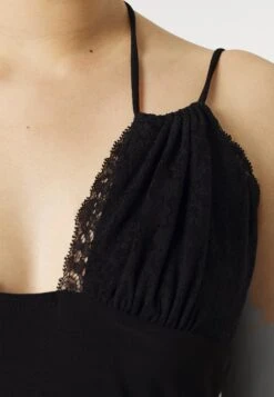 Strappy Lace Insert Open Neckline Mini Bodycon Dress - Cocktail Dress / Party Dress - Black -Even-Odd Store 2382b38ff9ed4632b08853cac1187bbe