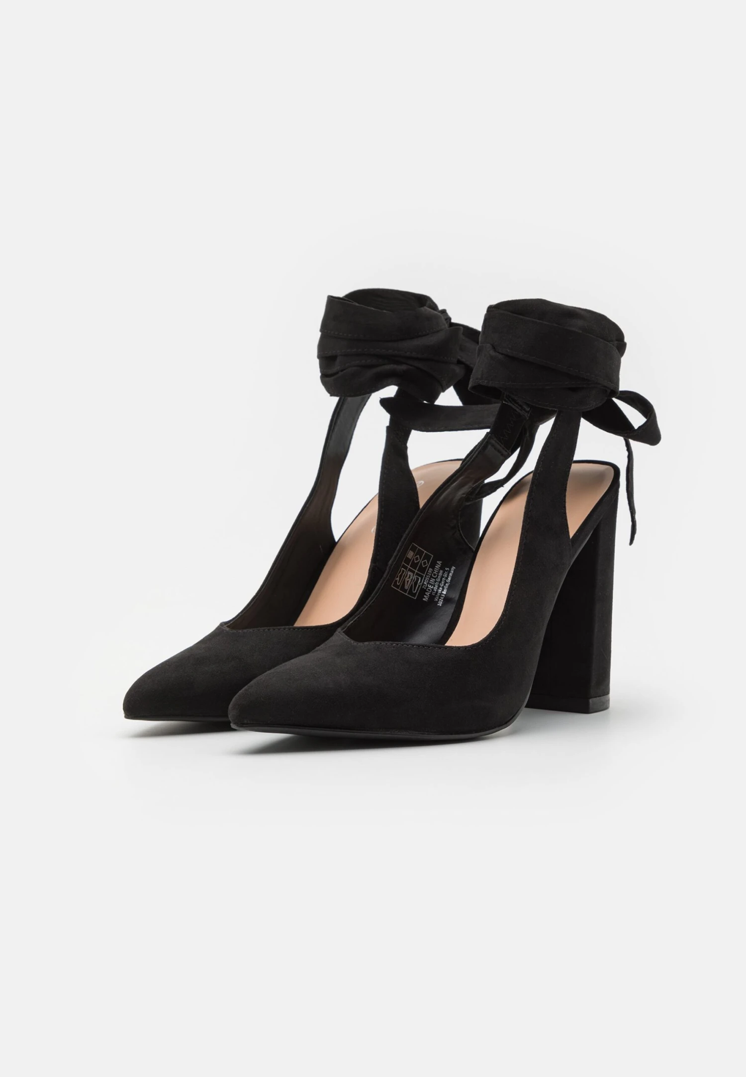 Even&Odd Lace-Up Heels - Black 3 Even&Odd Lace-Up Heels - Black - Image 3