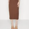 Even&Odd Pencil Skirt - Brown