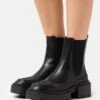 Even&Odd Winter Boot - Platform Ankle Boots - Black