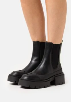 Even&Odd Winter Boot - Platform Ankle Boots - Black