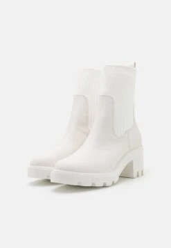 Platform Ankle Boots - White -Even-Odd Store 354696b39a314547afbb28280418da5f