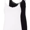 2 Pack - Top - White/Black