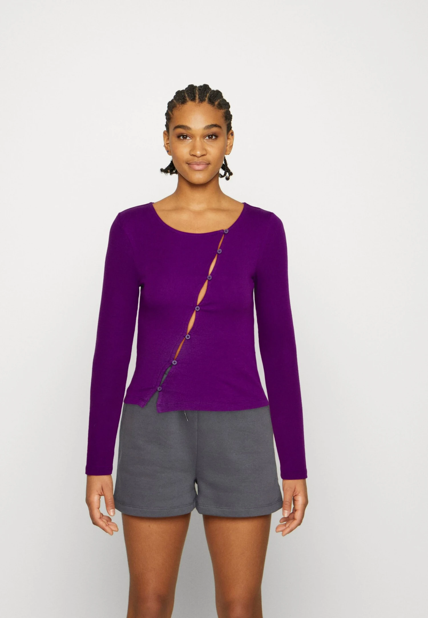 Even&Odd Long Sleeved Top - Purple 1 Even&Odd Long Sleeved Top - Purple