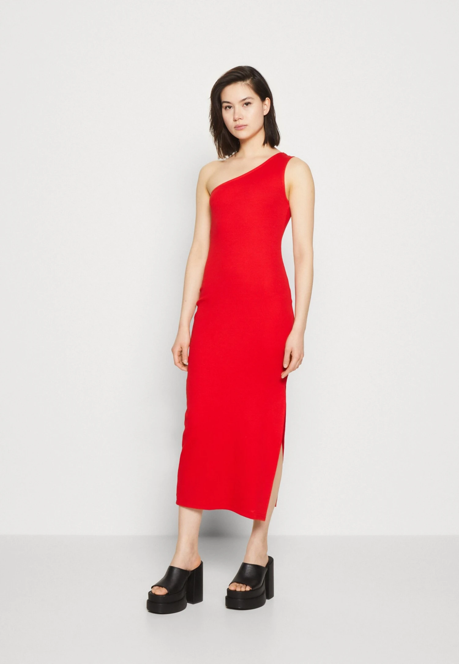 Even&Odd Jersey Dress -Red 3 Even&Odd Jersey Dress -Red - Image 3