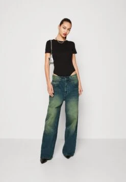 Even&Odd 2 Pack - Basic T-Shirt - Black/Taupe