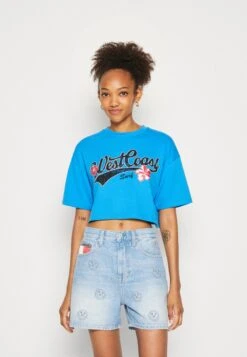 Even&Odd Print T-Shirt - Blue