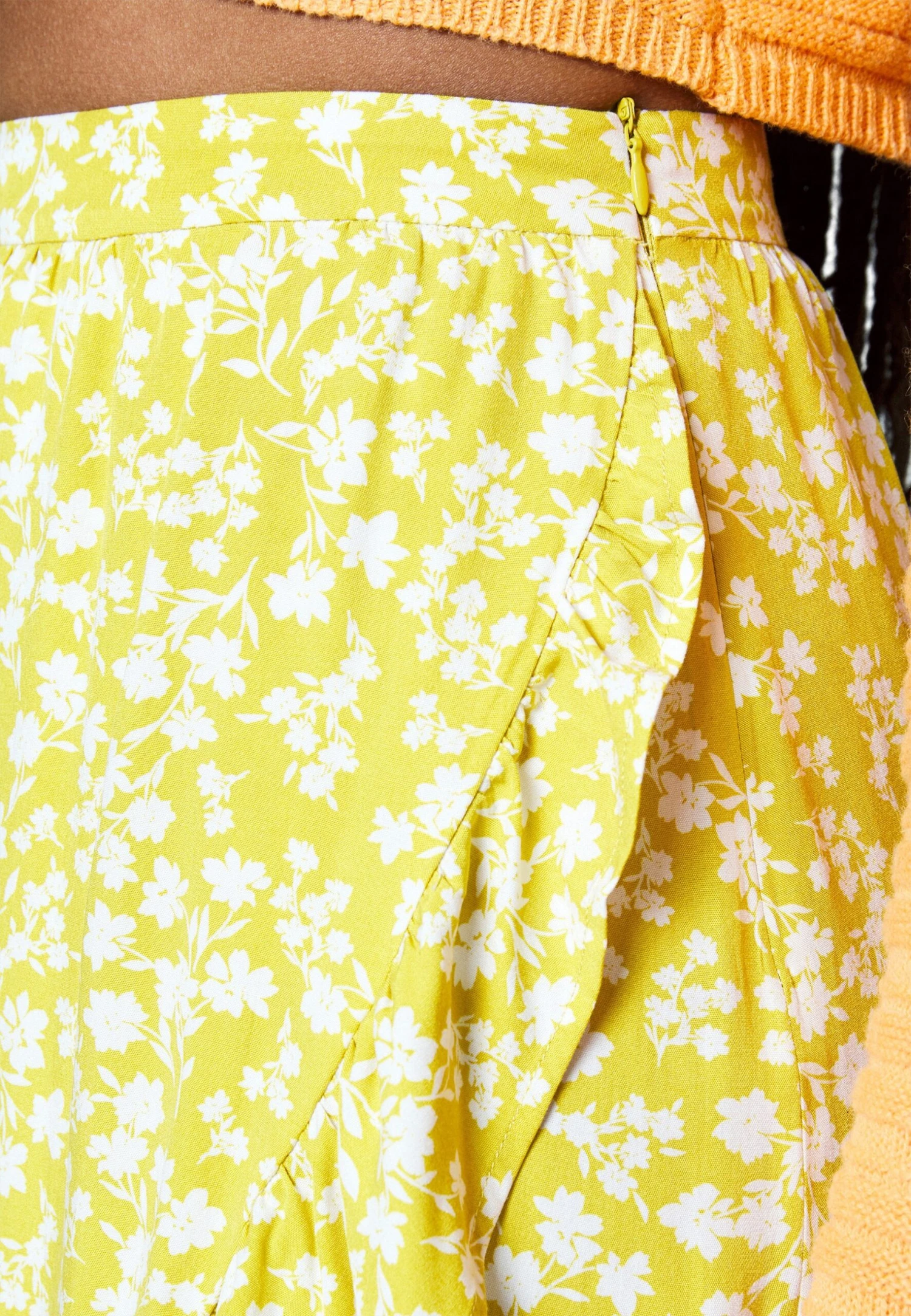 Even&Odd A-Line Skirt - Light Green/White 6 Even&Odd A-Line Skirt - Light Green/White - Image 6