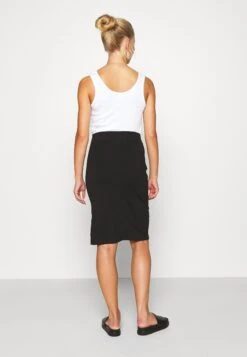 Even&Odd Basic - Midi Skirt With Slit - Pencil Skirt - Black -Even-Odd Store 64675dc213ca4c638a2d33ec720c7cb5