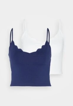 Even&Odd 2 Pack - Top - White/Dark Blue -Even-Odd Store 666627aca9bf434eb30a1273c8227dba