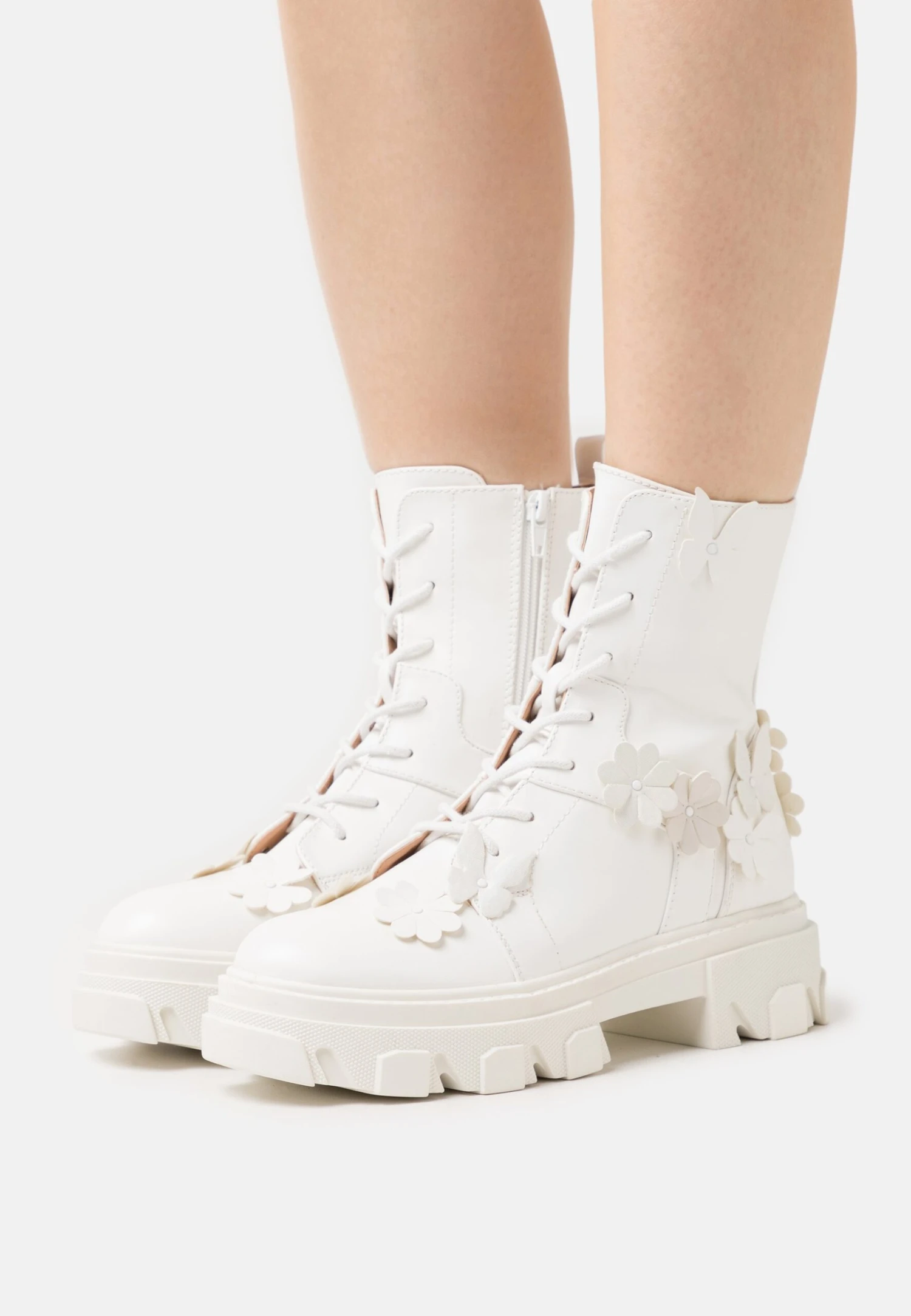 Even&Odd Platform Ankle Boots - White 1 Even&Odd Platform Ankle Boots - White