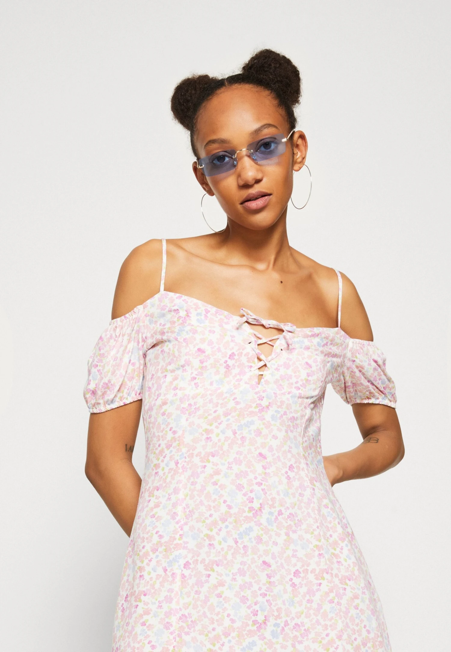 Even&Odd Day Dress - Off-White/Pink 4 Even&Odd Day Dress - Off-White/Pink - Image 4