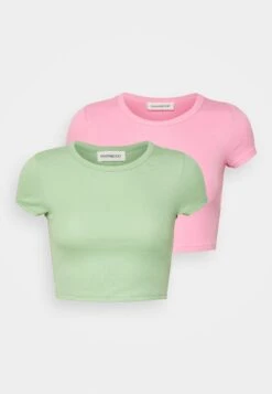 2 Pack - Basic T-Shirt - 402 - Pink_602 - Green -Even-Odd Store 752d3816c2b14a97a26e55c5896fd842