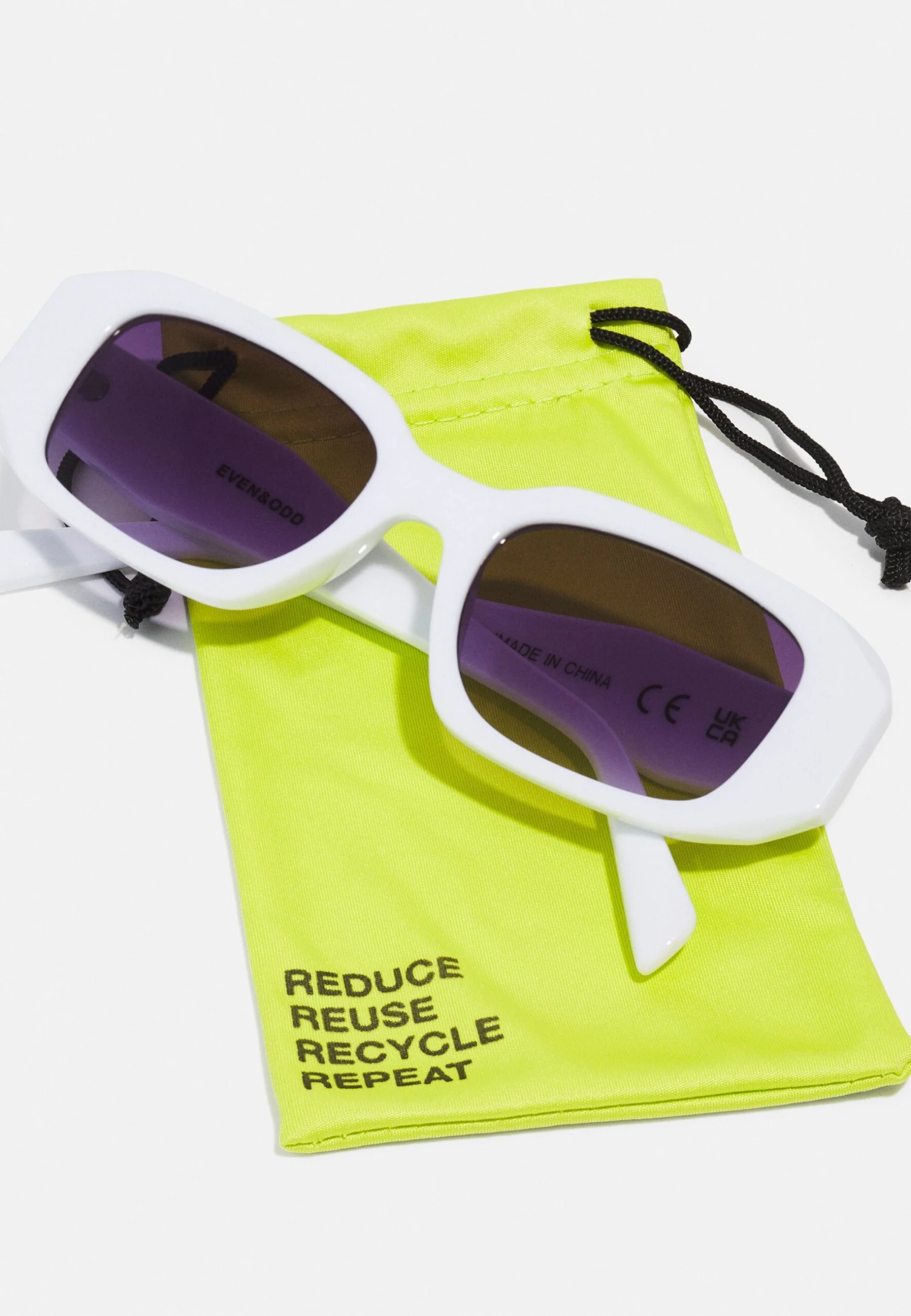 Even&Odd Sunglasses - White 3 Even&Odd Sunglasses - White - Image 3