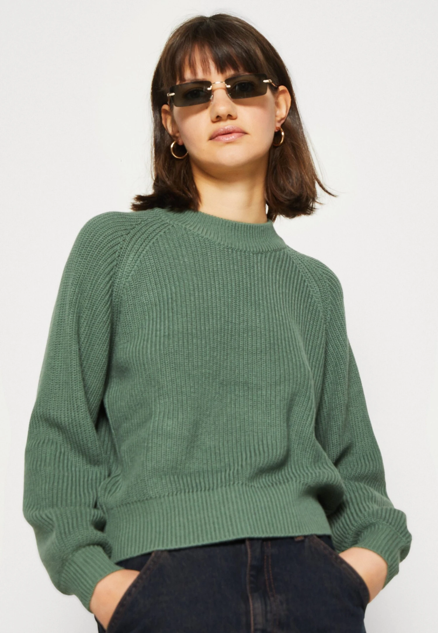 Even&Odd Jumper - Olive 4 Even&Odd Jumper - Olive - Image 4