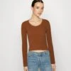 Even&Odd Flared Sleeve - Jumper - Brown