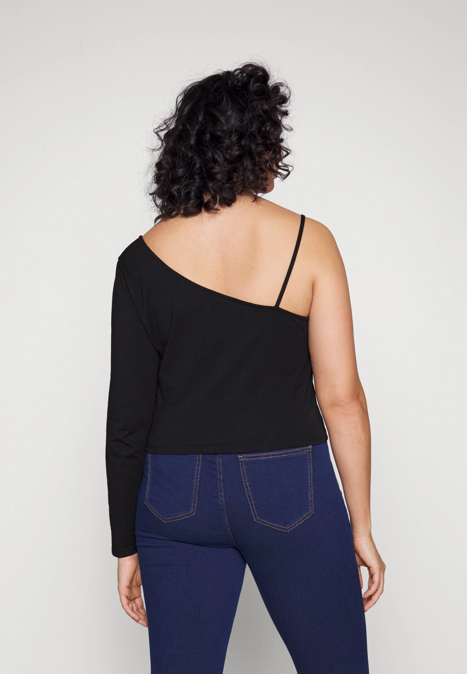 Asymmetrical - Long Sleeved Top - Black 3 Asymmetrical - Long Sleeved Top - Black - Image 3