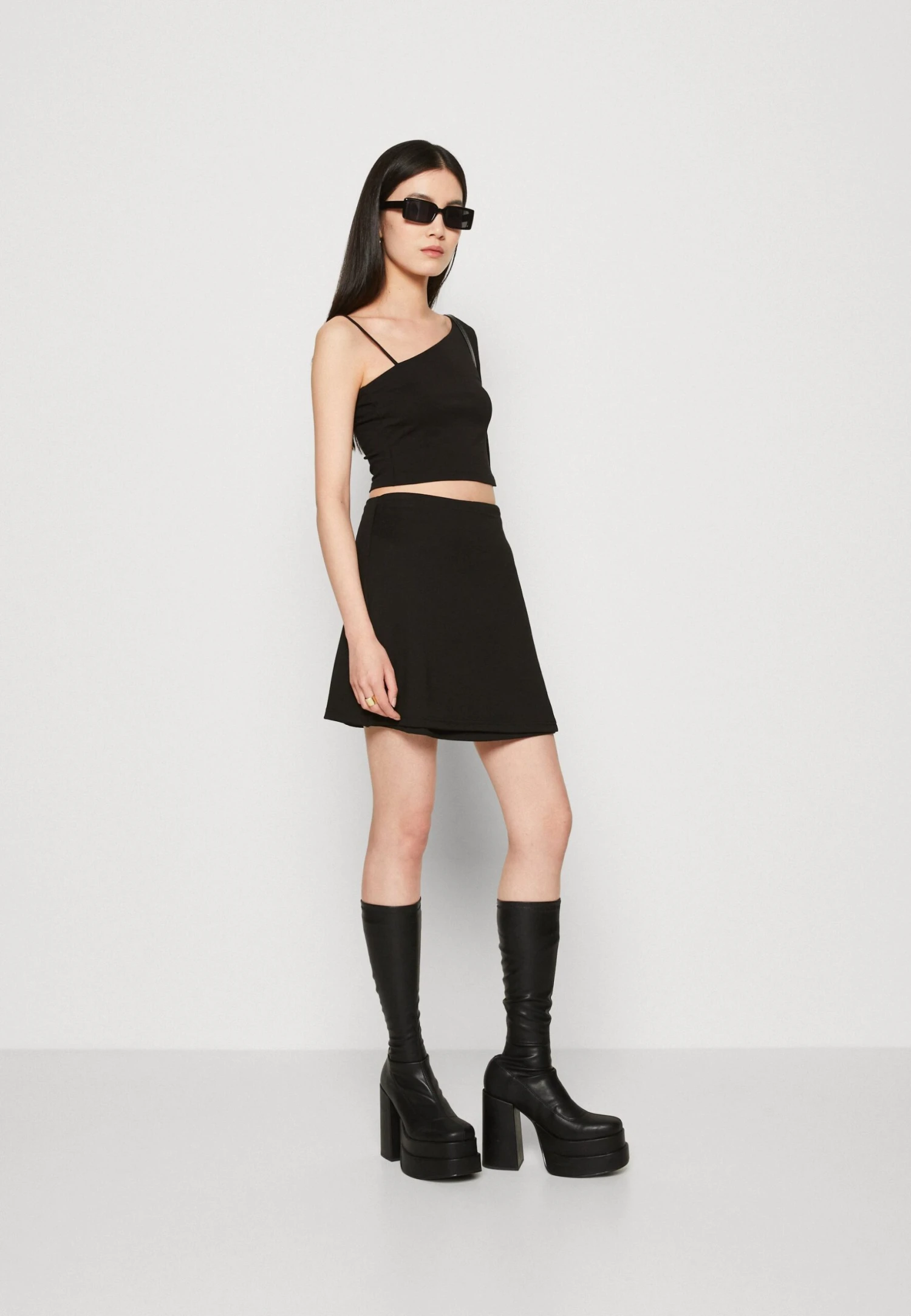 Even&Odd Wrap Skirt - Black 2 Even&Odd Wrap Skirt - Black - Image 2