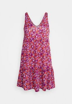 Even&Odd Sleeveless V Neck Volant Hem Flared Mini Dress (Eo-Ss23-C135-Sj) / Black - 802_Pink - 402_Orange - 205 - Day Dress - Black - 802_Pink - 402_Orange - 205 -Even-Odd Store 8eb3062e8e8e4a45a95e043d240bbdfe