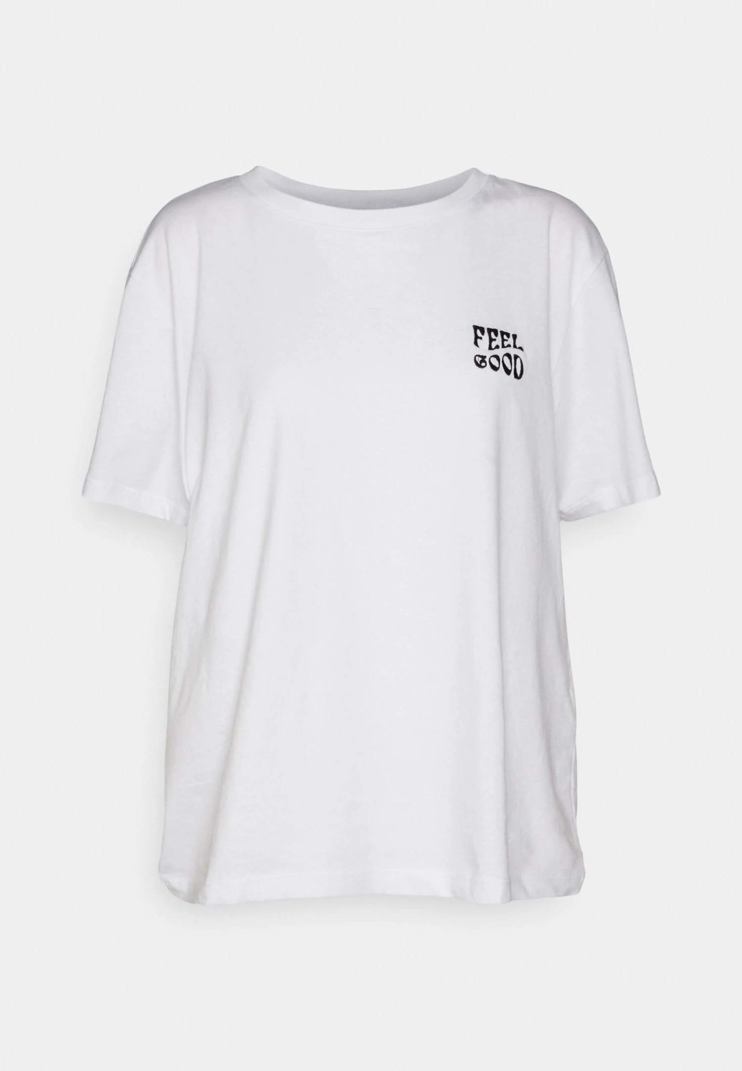 Even&Odd Clare Feel Good Chest Artwork- Print T-Shirt - White 4 Even&Odd Clare Feel Good Chest Artwork- Print T-Shirt - White - Image 4