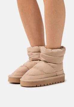 Even&Odd Platform Ankle Boots - Beige