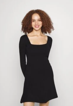 Even&Odd Eckiger Ausschnitt Mini Strickkleid - Jumper Dress