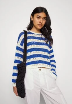 Even&Odd Jumper - White/Blue -Even-Odd Store 9948bd4253f44fcab5118191ce0854f9