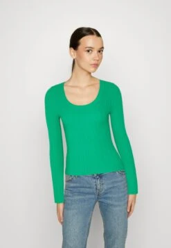 Even&Odd Ribbed - Variegated - Jumper -Green
