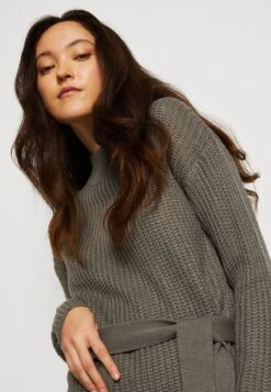 Even&Odd Loose High Neck Dress- Jumper Dress - Dark Grey -Even-Odd Store 9de2665a51e444408cdeea3cfa0e2e1b